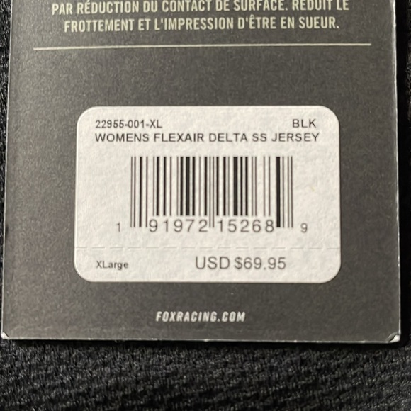 Fox Racing Women’s XL FLEXAIR DELTA SS Jersey - Picture 9 of 9